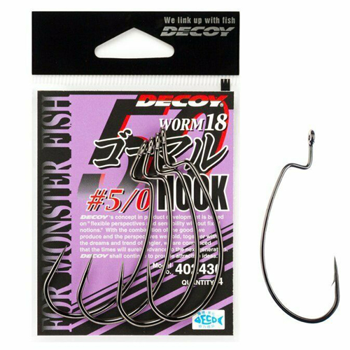 Гачок офсетний Decoy Worm 18 Hook #5/0 4pcs