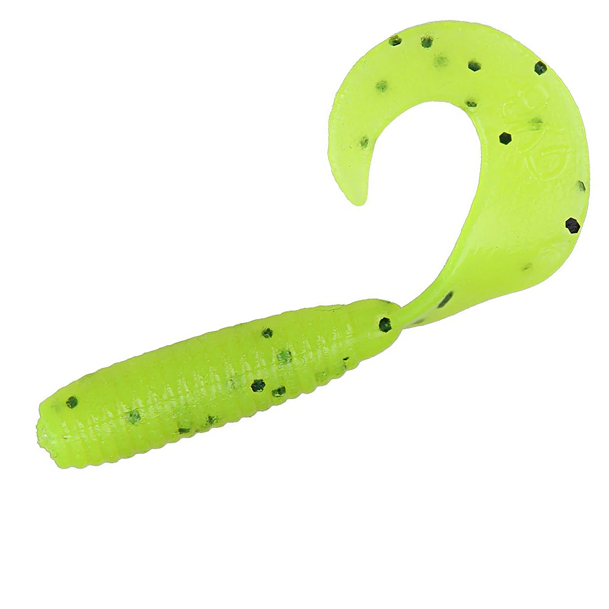 Силікон Gary Yamamoto Single Tail Grub 4" 20pc #Cinnamon With Large Black фото 2