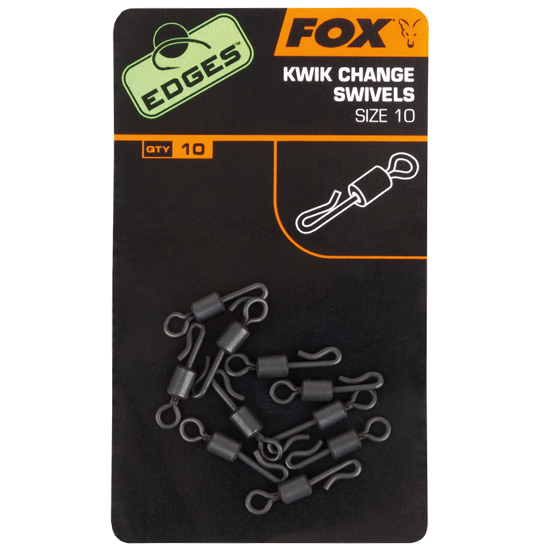 Вертлюг швидкознімний Fox Edges Kwick Change Swivels #10 10pcs