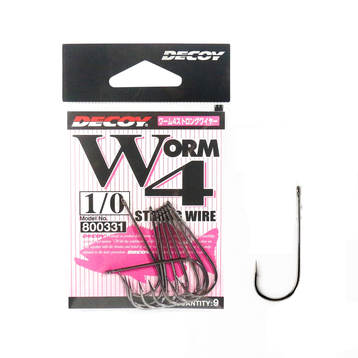 Гачок Decoy Worm 4 Strong Wire #4/0 8pcs фото 4