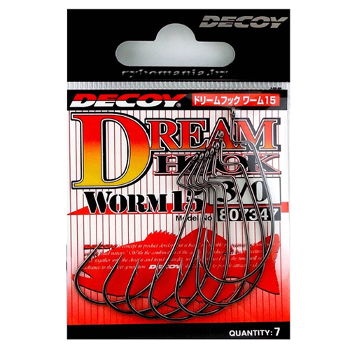Крючок оффсетный Decoy Worm 15 Dream Hook #8 9pcs фото 4