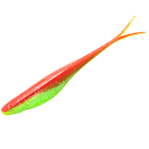 Плавающий силикон ZMAN Scented Jerk Shadz 5" 5pc #Nuked Chicken Glow