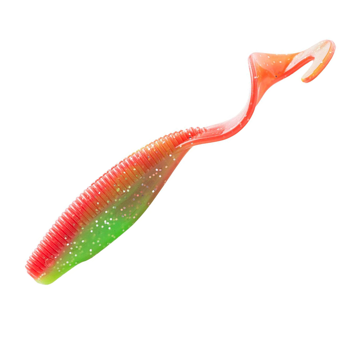 Плавающий силикон ZMAN Streakz Curly Tailz 4" 5pc #Nuked Chicken Glow