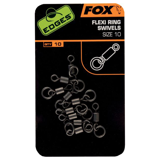 Вертлюжки  Fox Edges Flexi Ring Swivel #10 10pcs