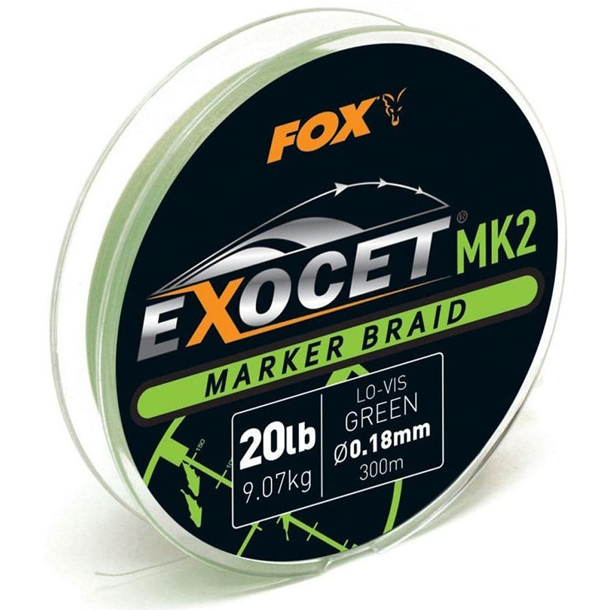 Шнур Fox Exoset MK2 Spod & Marker Braid 300m Green 9.07kg 0.18mm
