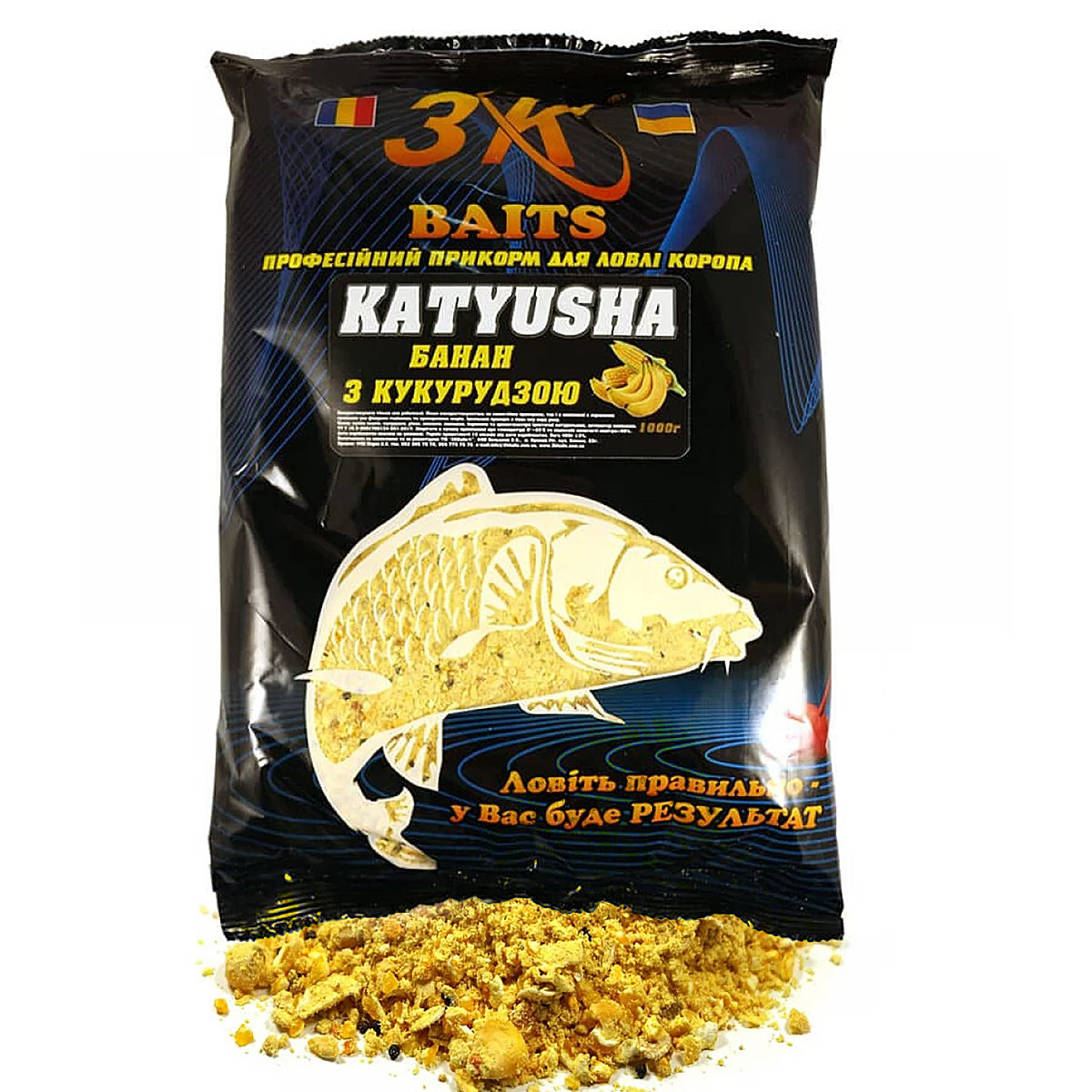 Прикормка 3KBaits Katyusha Мед 1kg фото 3