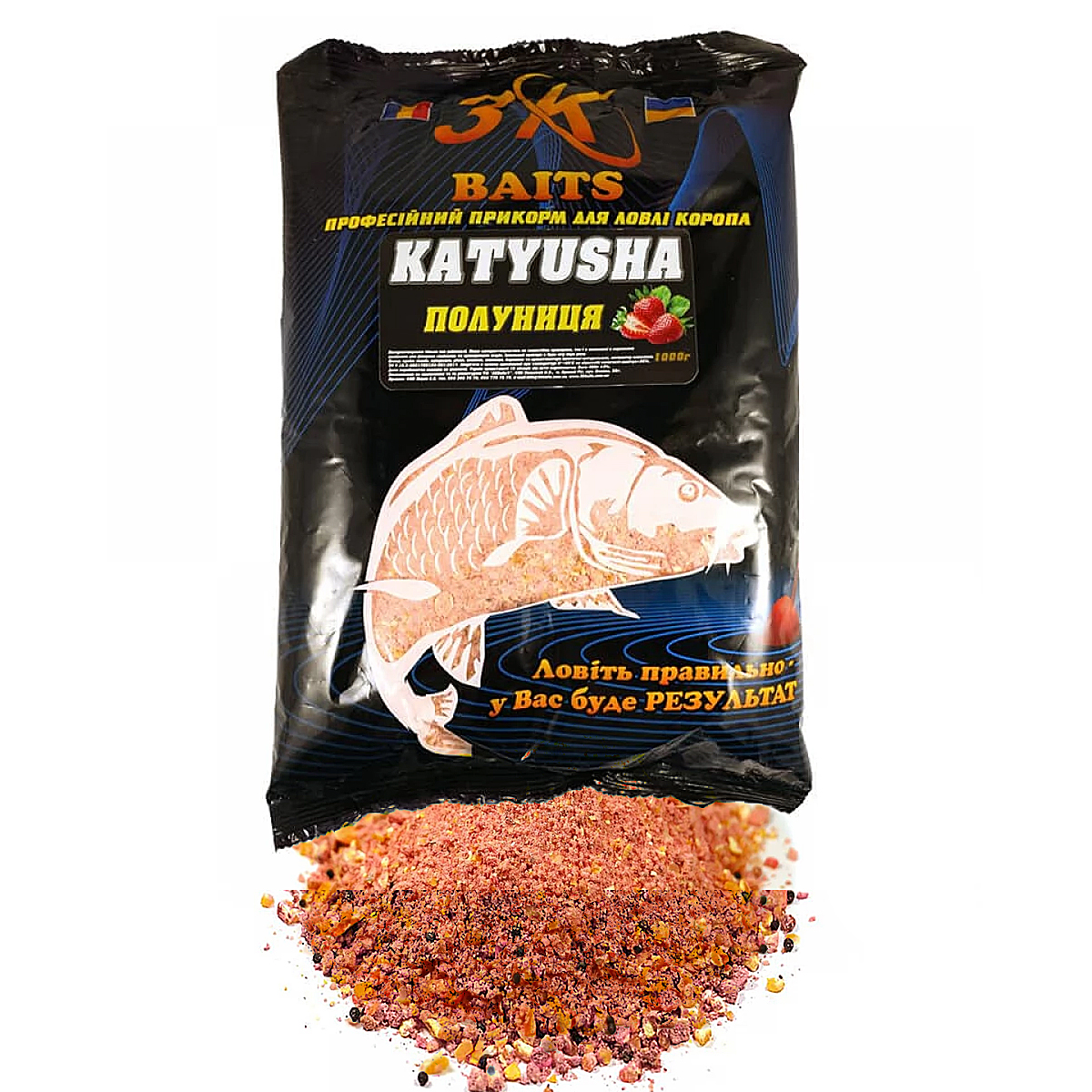 Прикормка 3KBaits Katyusha Мед 1kg фото 6