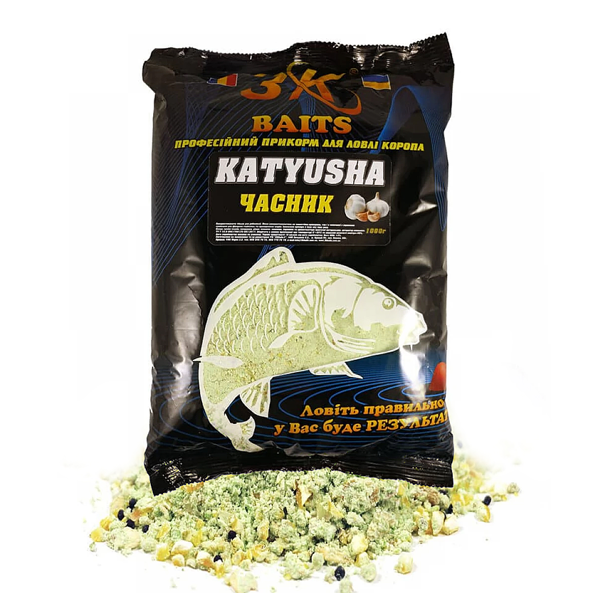 Прикормка 3KBaits Katyusha Чеснок 1kg