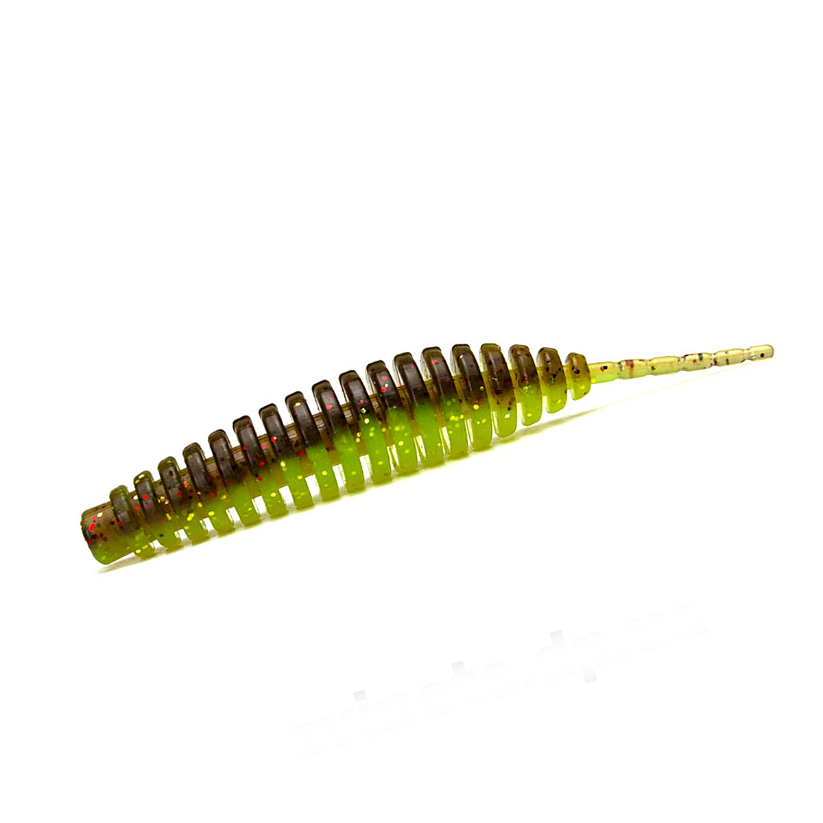 Силикон FishUp Tanta 2.5" 8pc #036 Caramel/Green & Black фото 13