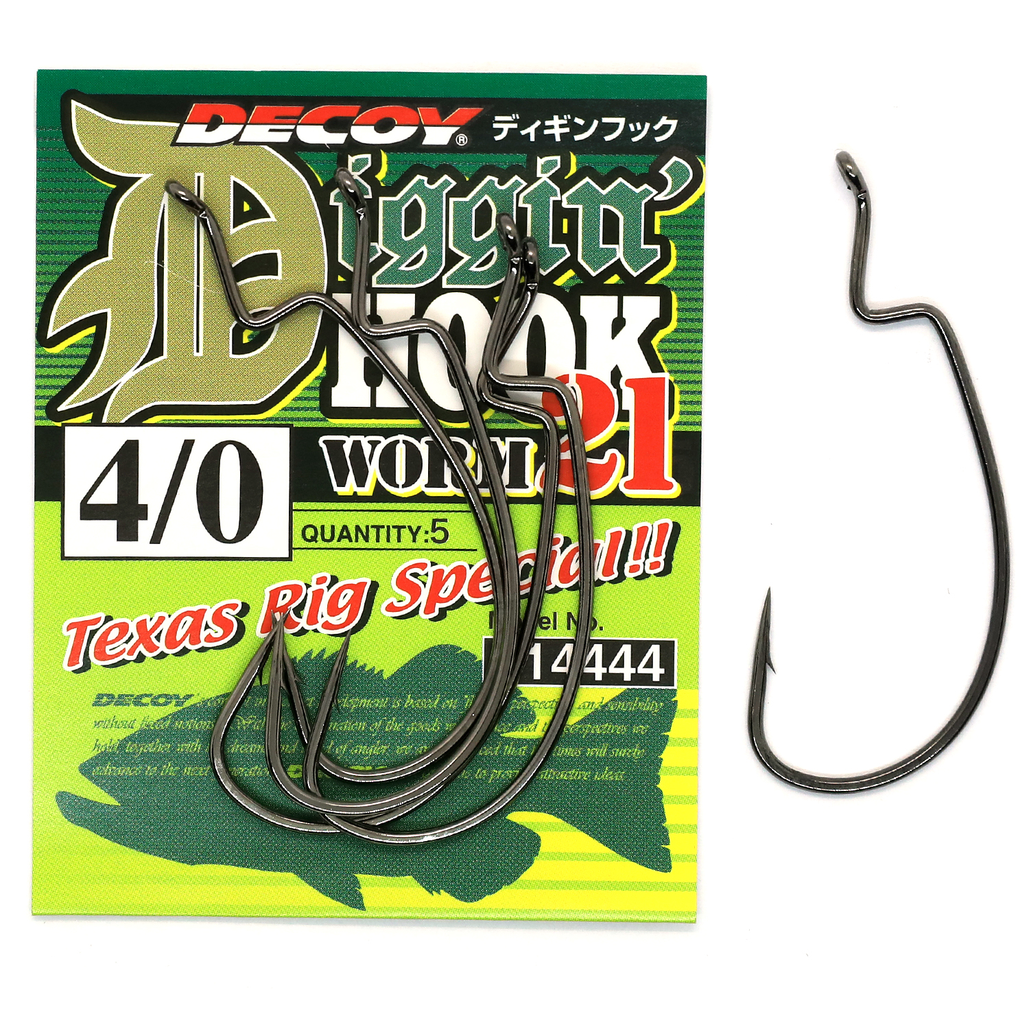 Гачок офсетний Decoy Worm 21 Digging Hook #4/0 5pcs