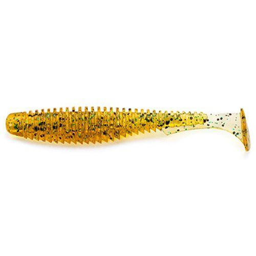 Силікон FishUp U-Shad 2.5" 9pc #016 Lox/Green & Black фото 3