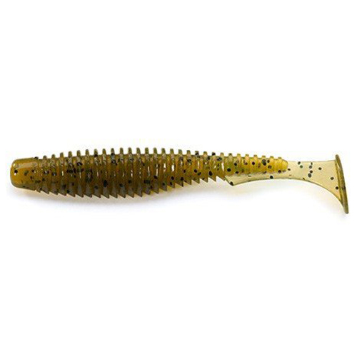 Силикон FishUp U-Shad 2.5" 9pc #036 Caramel/Green & Black фото 7