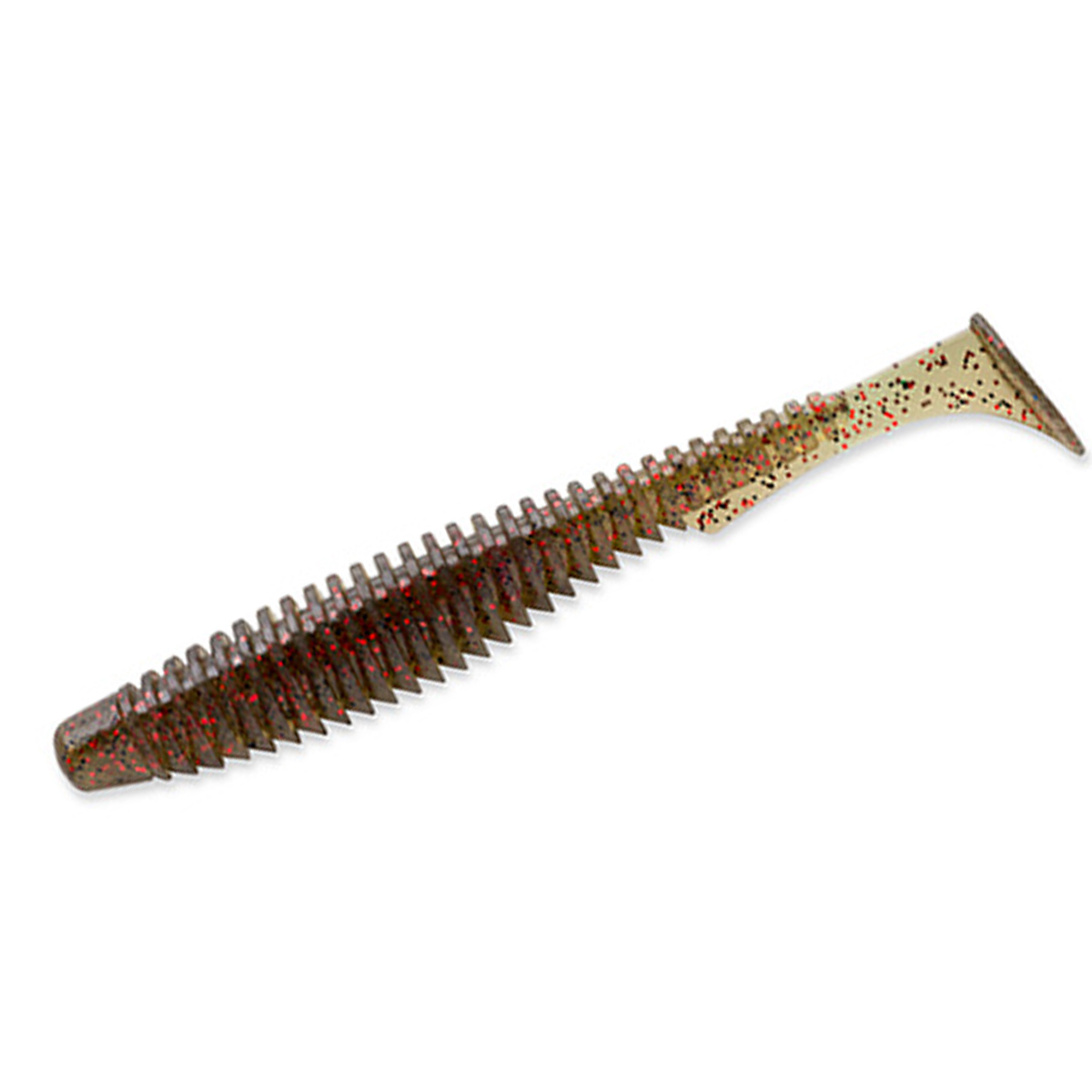 Силикон FishUp U-Shad 3" 9pc #055 Chartreuse/Black фото 9