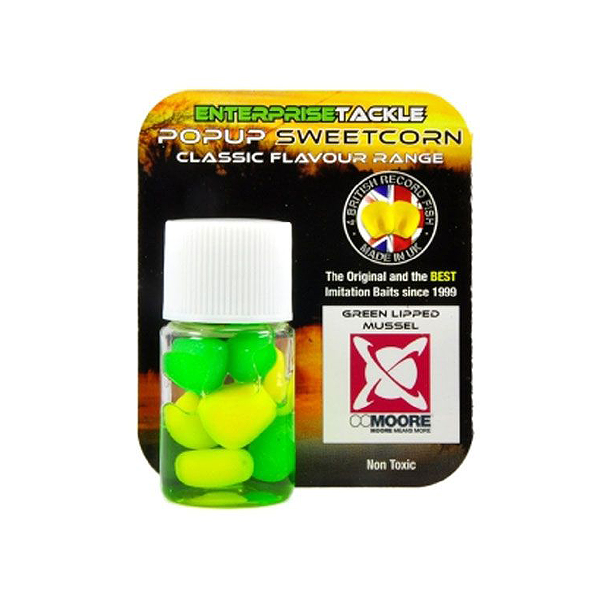 Штучна кукурудза  Enterprise Tackle Pop-Up CC Moore Green Lipped Mussel-corn Yellow/Green 8pc