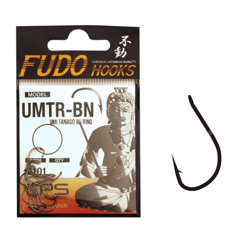 Гачки Fudo Umi Tanago W/Ring Black 9 (15 шт.)