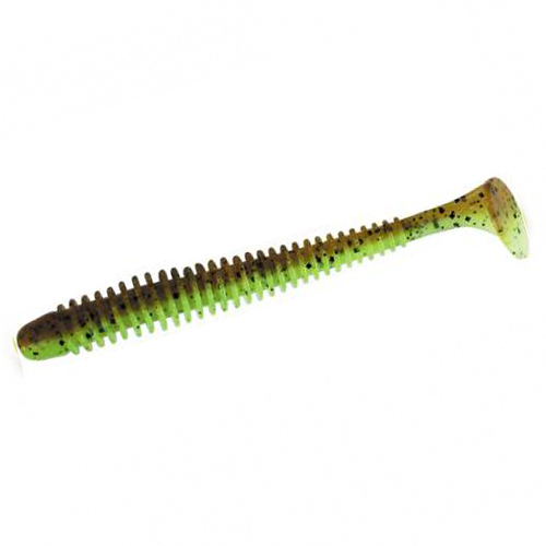 Силікон Keitech Swing Impact 4.5'' #401 Green Pumpkin/Chartreuse