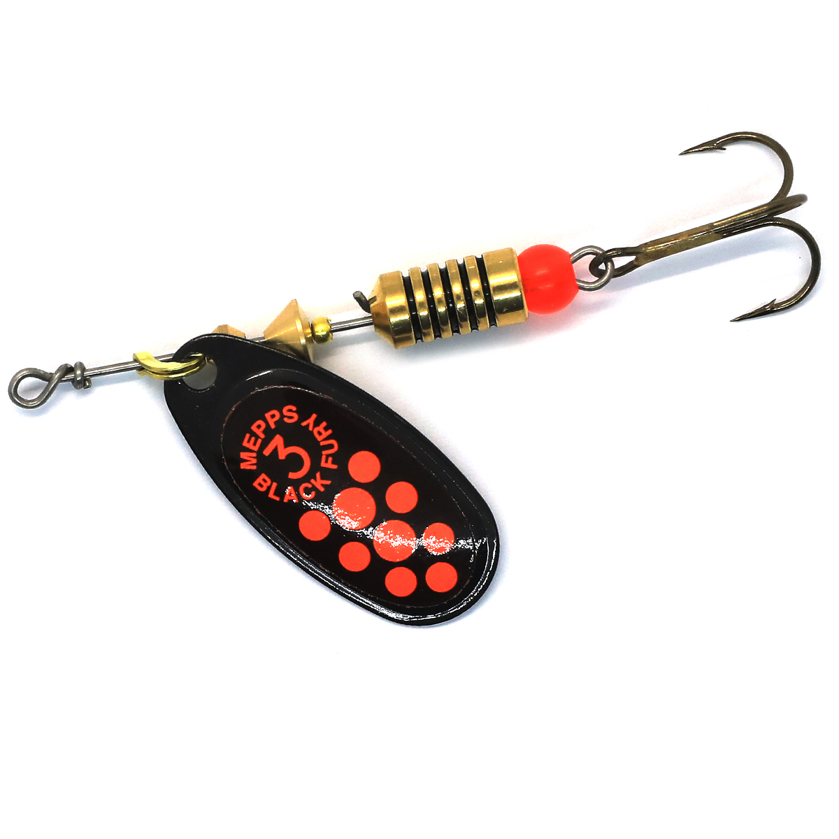 Блешня Mepps Comet Black Fury №4 noir orange 8g фото 2