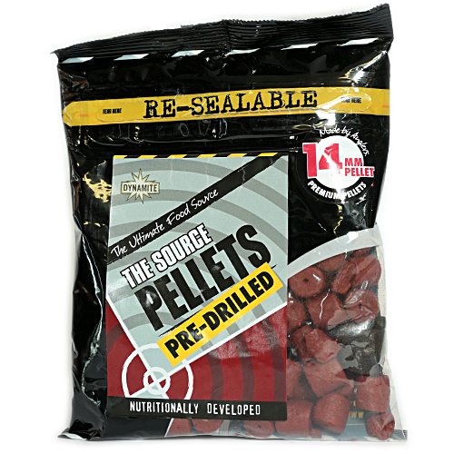 Пеллетс Dynamite Baits Pre-Drilled Source 14mm 350g