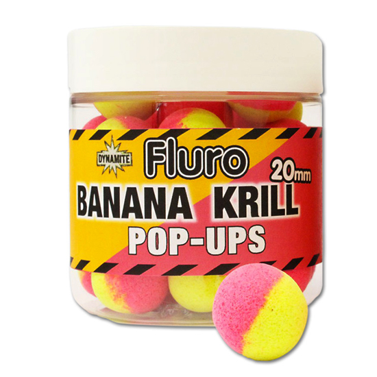 Бойли Dynamite Baits Pop-Up Two-Tone Krill and Banana 15mm фото 2