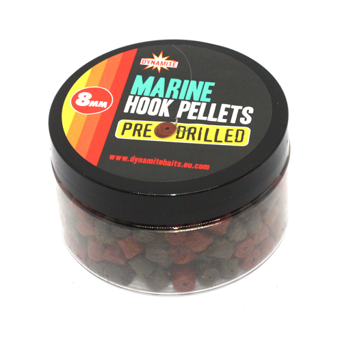 Пеллетс Dynamite Baits Pre-Drilled Marine Halibut 8mm
