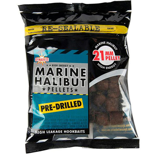 Пеллетс Dynamite Baits Pre-Drilled Marine Halibut 14mm 350g фото 3