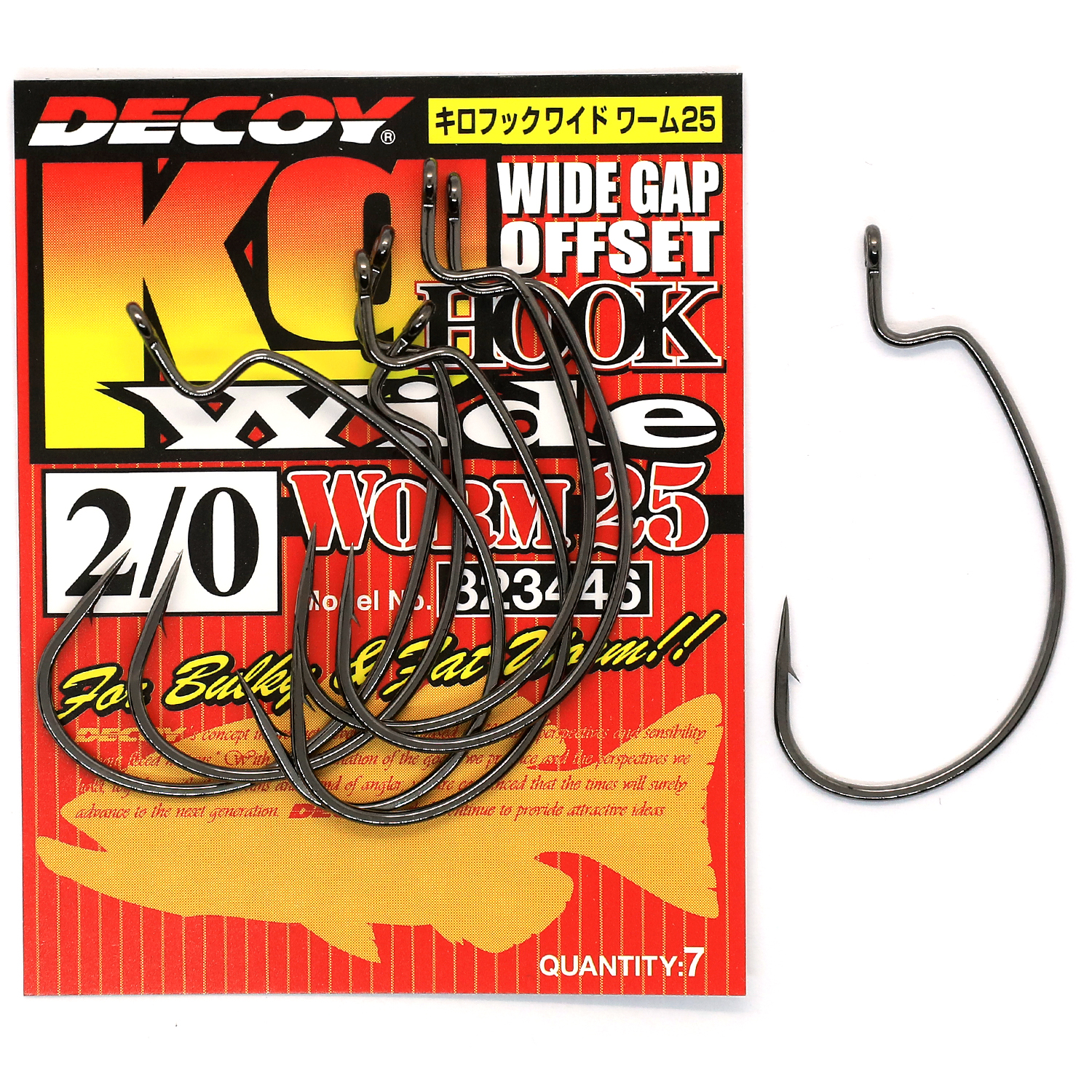 Крючок оффсетный Decoy Worm 25 Wide Hook #3/0 6pcs фото 6