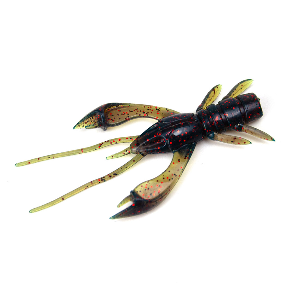 Силикон FishUp Real Craw 1.5" 10pc #045 Green Pumpkin/Red & Black фото 4