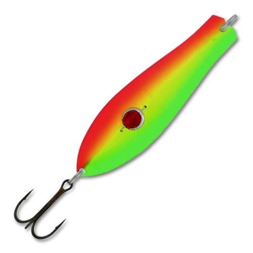 Блесна Kuusamo Professor 2 90mm 26g бусинка #GR/FYe/FR-S UV