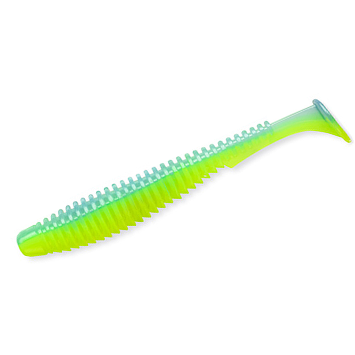 Силикон FishUp U-Shad 4" 8pc #026 Flo Chartreuse/Green фото 4