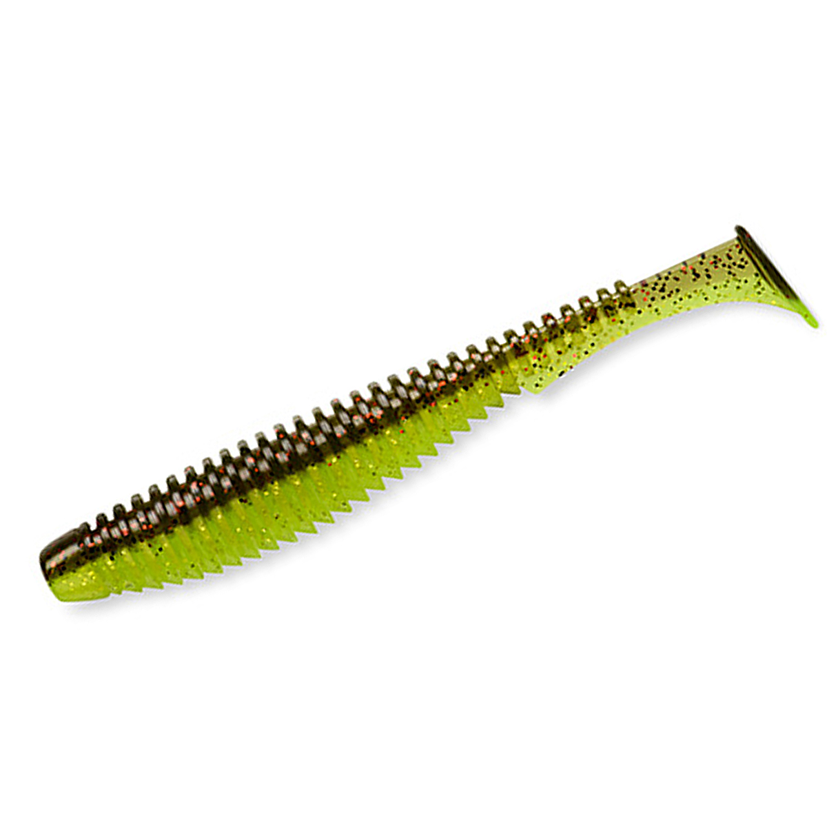 Силикон FishUp U-Shad 4" 8pc #026 Flo Chartreuse/Green фото 6