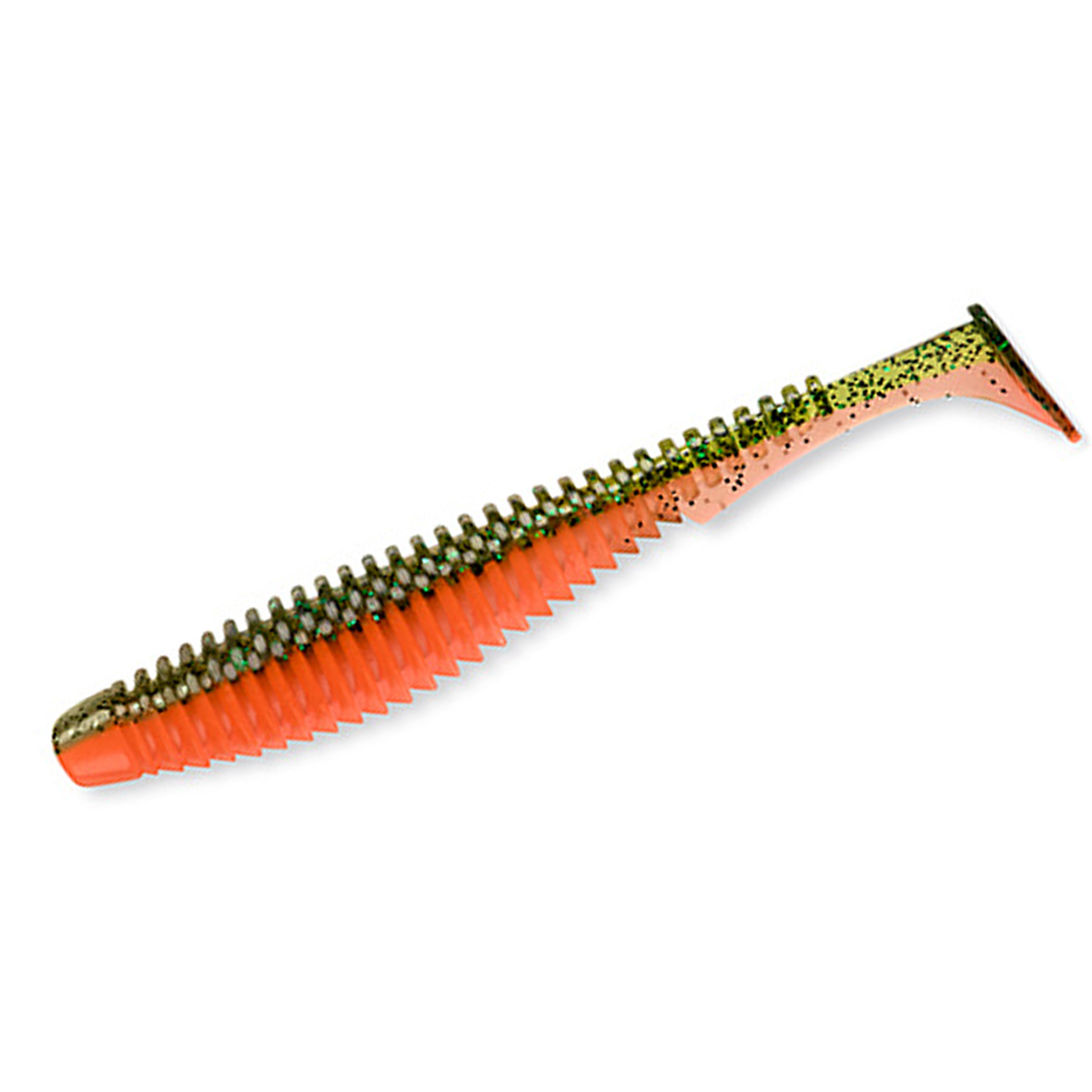 Силикон FishUp U-Shad 4" 8pc #026 Flo Chartreuse/Green фото 7