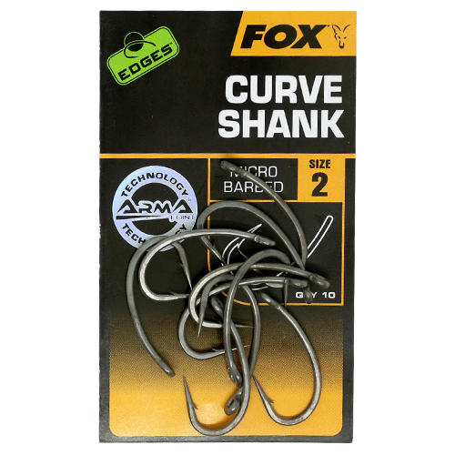Гачок Fox Edges Curve Shank #8 10pcs фото 3