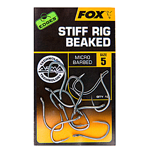 Крючок Fox Edges Stiff Rig Beaked #8 10pcs фото 2