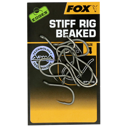 Крючок Fox Edges Stiff Rig Beaked #8 10pcs фото 3