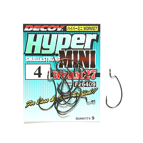 Гачок офсетний Decoy Worm 27 Hyper Mini #6 9pcs фото 3