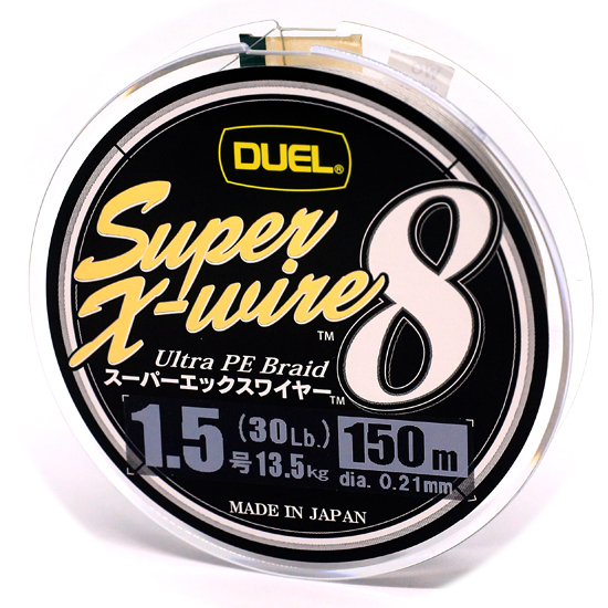 Шнур Duel Super X-Wire 8 150m Silver 13.5kg 0.21mm #1.5