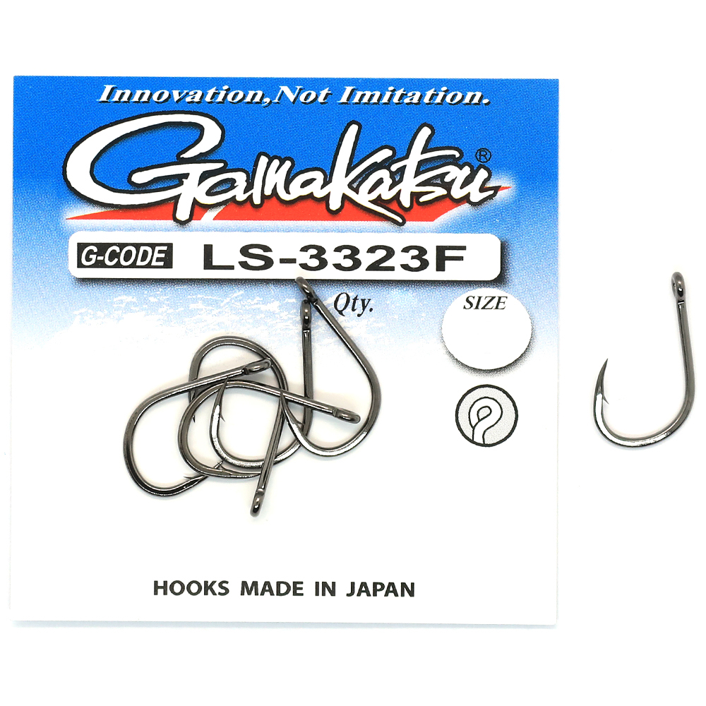 Крючки одинарные Gamakatsu LS-3323F N/L Black №2 7pc