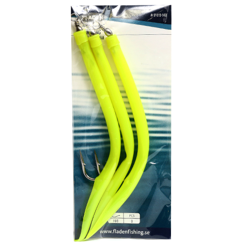 Морской монтаж Fladen Rubber Mac 5pcs size 9/0 Yellow фото 2