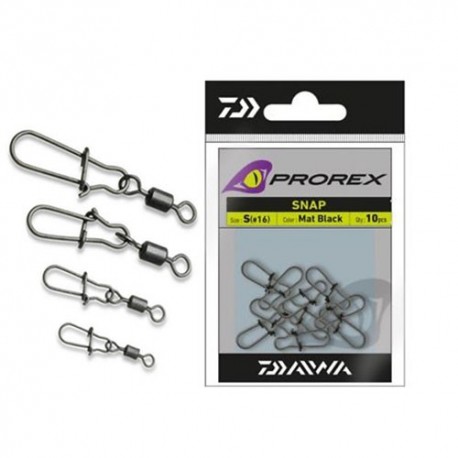 Вертлюжок з застібкою Daiwa Prorex Snap Swivel S 9kg 10pcs фото 2