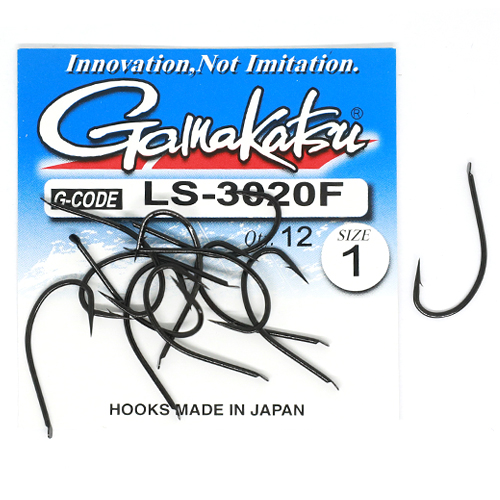 Крючок Gamakatsu LS-3020F N/L Black №1 12шт