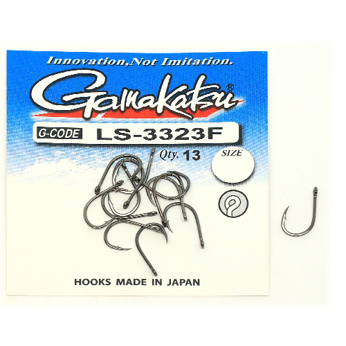 Крючки Gamakatsu LS-3323F N/L Black №1/0 5pc фото 3