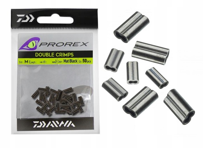 Обжимные трубочки Daiwa Prorex Double Crimps M 1.00mm 30pcs фото 2
