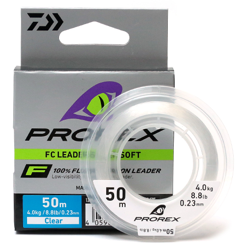 Флюорокарбон Daiwa Prorex FC Leader Super Soft 50m 4kg 0.23mm