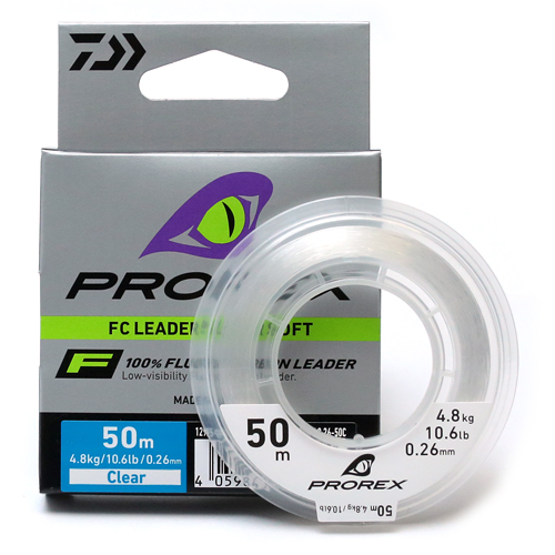 Флюорокарбон Daiwa Prorex FC Leader Super Soft 50m 4.8kg 0.26mm