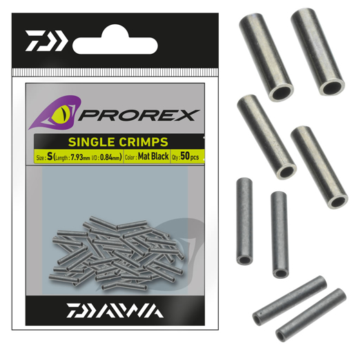 Обжимные трубочки Daiwa Prorex Single Crimps XL 1.80mm 50pcs фото 2