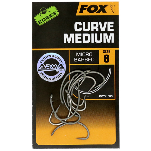 Гачки Fox Edges Curve Medium #4 10pcs фото 5