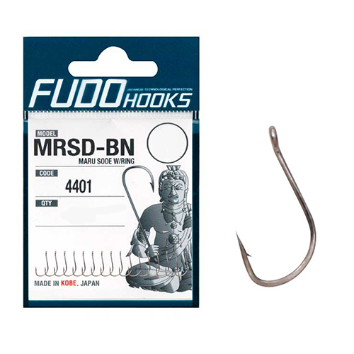 Гачки Fudo Maru Sode W/Ring Black 5 (16 шт.)