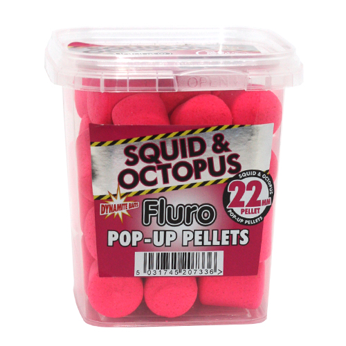 Пеллетс Dynamite Baits Pop-Up Fluro Squid & Octopus 22mm 186g