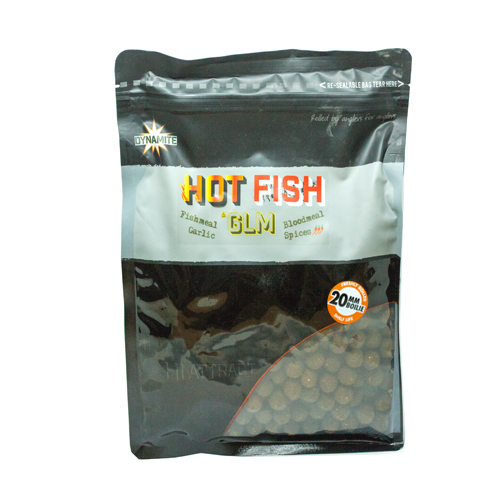 Бойлы Dynamite Baits Hot Fish & GLM 15mm 1kg фото 2