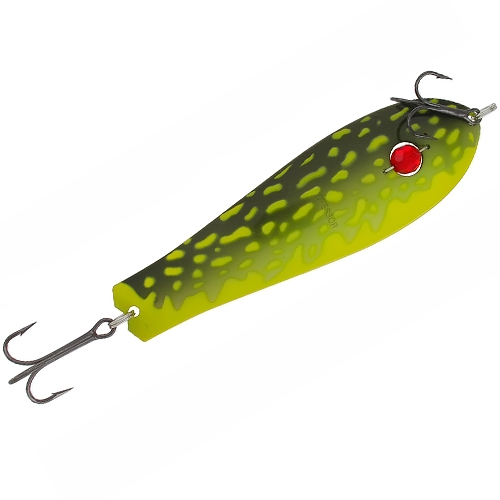 Блесна Kuusamo Professor 1 115mm 27g бусинка #Ye/GR-B UV